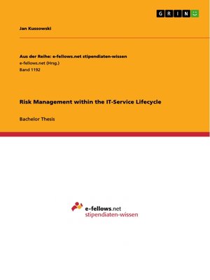 cover image of Risk Management within the IT-Service Lifecycle